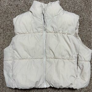 H&M Cream Puffer Vest